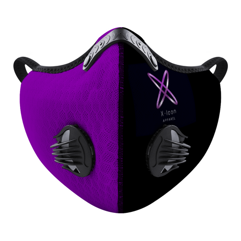 Official iCon BLK/PURP Filtered Mask Gen2
